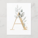 Suche nach monogramm a postkarten Elegant