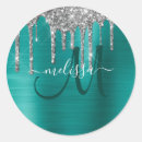 Suche nach aquamarines silber aufkleber Monogramm