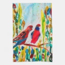 Suche nach rote vögel geschirr tücher Aquarell