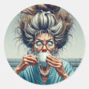 Suche nach verrückte frau aufkleber Dame