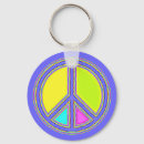 Suche nach friedenszeichen schlüsselanhänger Blume power