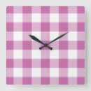 Suche nach rosa gingham wanduhren Jede person