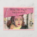 Suche nach rosa regenschirm postkarten Vintag