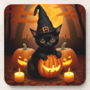 Suche nach schwarze katze halloweens untersetzer Für kinder