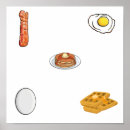 Suche nach speck und eier poster Nahrung