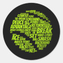 Suche nach tennisspieler aufkleber Schläger