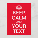 Suche nach keep calm postkarten Rot