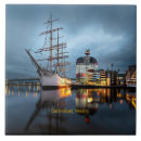 Suche nach hafen fliesen Schiff