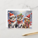 Suche nach weihnachtswelpen postkarten Weihnachtsgeschenk