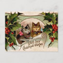 Suche nach weihnachtskätzchen postkarten Katze