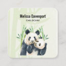 Suche nach niedlicher panda visitenkarten Schwarz weiß
