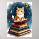 Suche nach buchwurm poster Katze