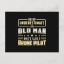 Suche nach drohnen postkarten Pilot