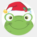 Suche nach weihnachtsfrosch aufkleber Niedlich