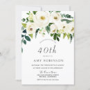 Suche nach eleganter 40 geburtstag einladungen Rose