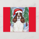 Suche nach cocker spaniel hund postkarten Weihnachten