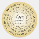 Suche nach liebe ist geduldig aufkleber Korinther