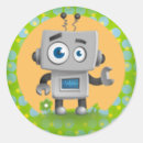 Suche nach robot aufkleber Niedlicher roboter