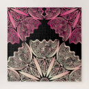 Suche nach vintage blumen puzzle Schwarz