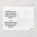 Suche nach demokratie postkarten Votum blau