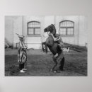 Suche nach vintage clowns poster Pferd