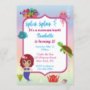 Suche nach mermaid birthday party einladungen Im rahmen der seebühnereinladung