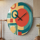 Suche nach geometrische wanduhren Mid century modern