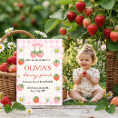 Suche nach erdbeere geburtstag einladungen Baby girl