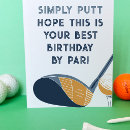 Suche nach lustiger golf karten Für ihn