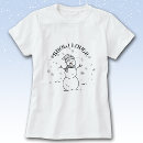 Suche nach schneemann tshirts Für sie