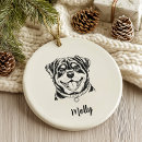 Suche nach rottweiler weihnachten ornamente Personalisierter hundeschmuck
