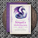 Suche nach lila drache einladungen Mädchen