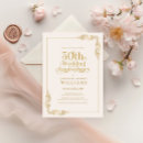 Suche nach goldene hochzeitstag einladungen Weiß