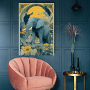 Suche nach vintager elefant poster Zirkus