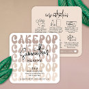 Suche nach cake pops visitenkarten Modern