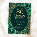 Suche nach 80 mit blumen geburtstag einladungen Elegant