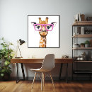 Suche nach rosa giraffe poster Tier