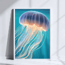 Suche nach blaue quallen poster Ozean