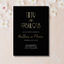 Suche nach fifty and fabulous birthday einladungen Elegant