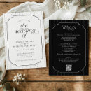 Suche nach vornehme hochzeit einladungen Schwarz und weiß