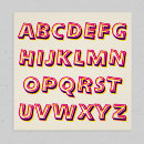 Suche nach vintage buchstaben poster Alphabet