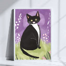 Suche nach lila katze poster Aquarell