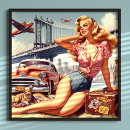 Suche nach blondinen poster Retro