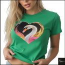 Suche nach weißer schwan tshirts Für sie