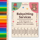 Suche nach tagesbetreuung flyer Babysitting