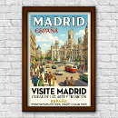 Suche nach vintage madrid poster Reise