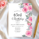 Suche nach 63 geburtstag einladungen Blume