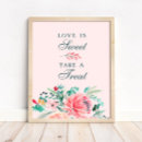 Suche nach liebe ist süß poster Brautparty