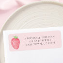 Suche nach mädchen babyparty rücksende aufkleber Erdbeere