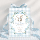 Suche nach blauer gingham einladungen Werdende mutter